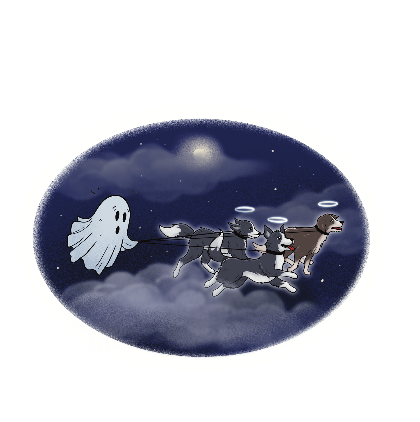 Sticker Set- A Guide for Ghosts- Original Art Design by Yulia Kim