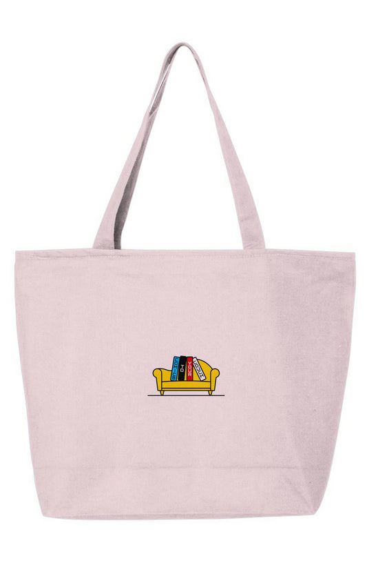 ComicsToYourCouch Brand Yellow Logo Tote- 25L Zippered Tote