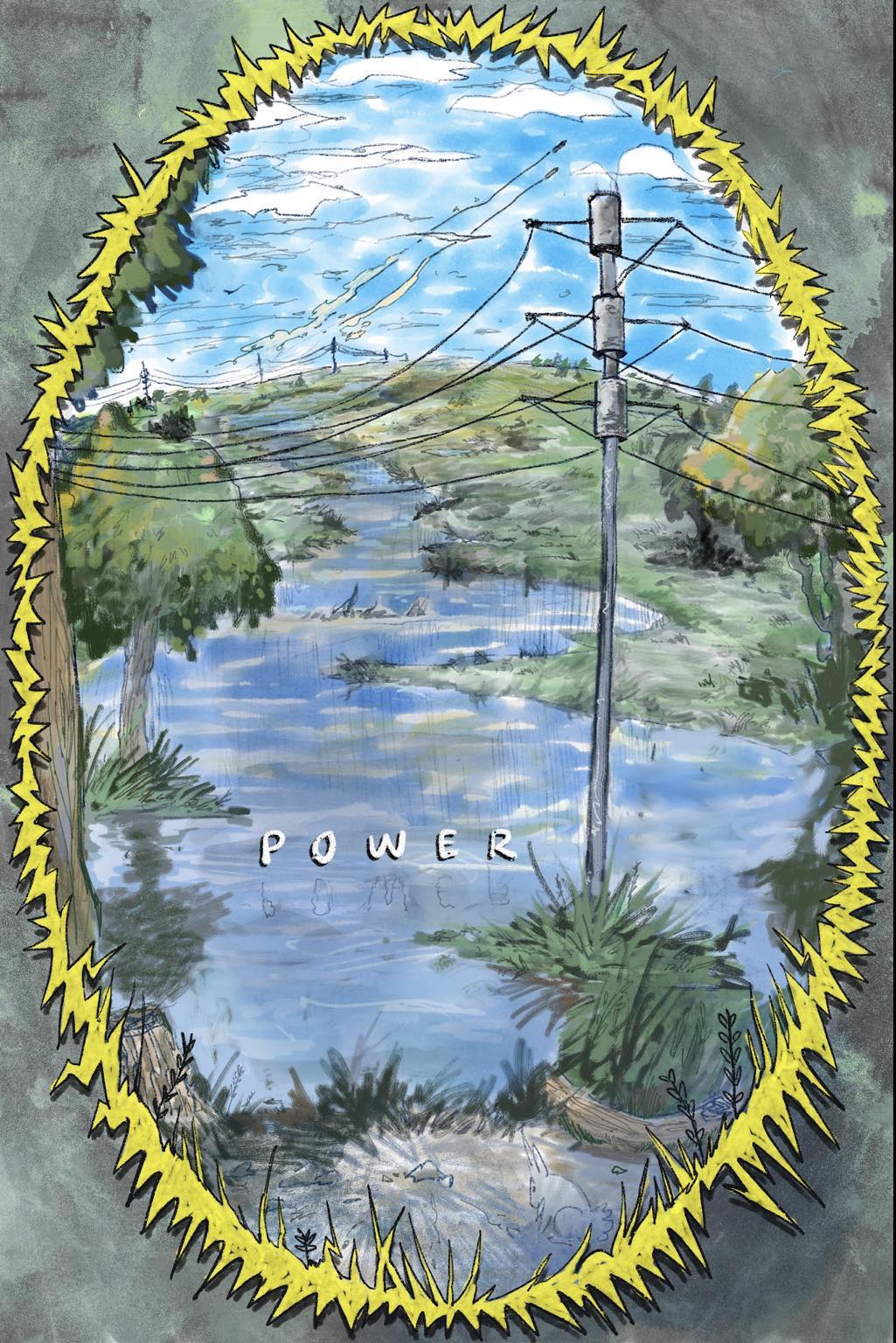 "P O W E R"- A Short Comic by Nicholas Aaron Hodge- Physical Print Release