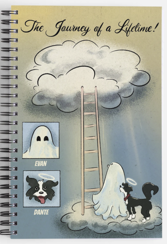 Spiral Bound Journal-Original Art Print- "Journey of an After-Lifetime" by Deea Deac
