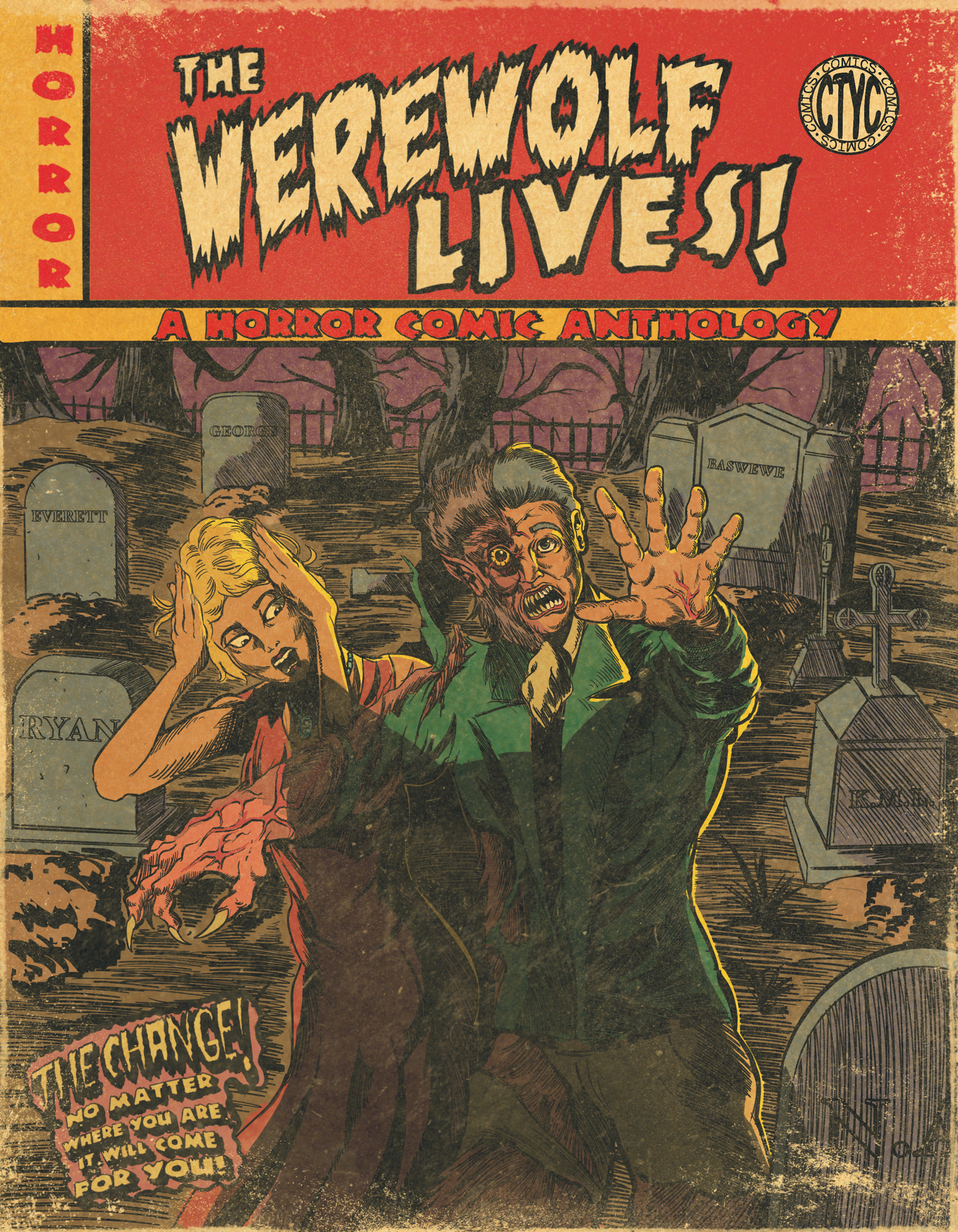 Digital- The Werewolf Lives! Horror Comic Anthology Magazine Digital Edition